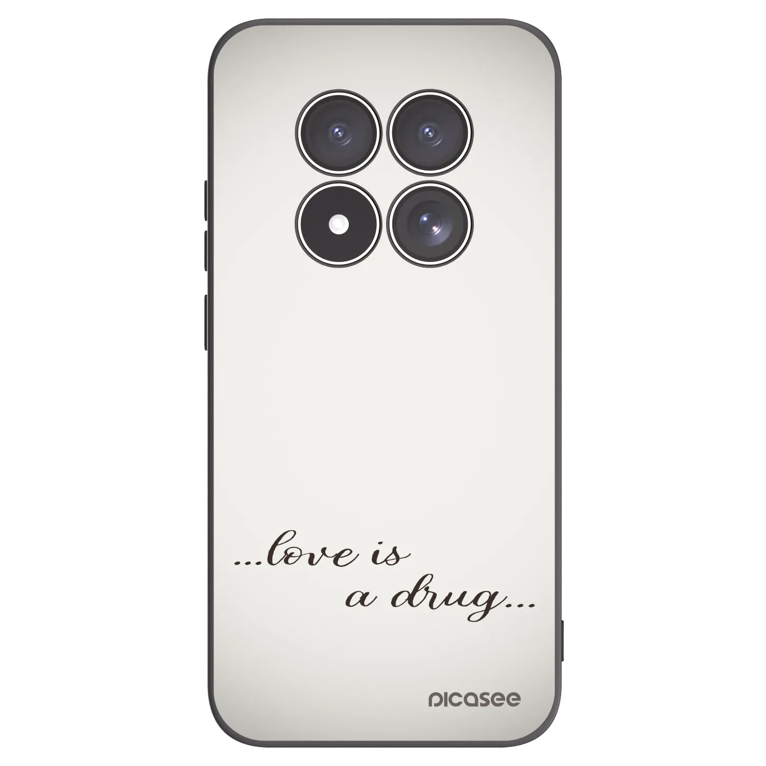 Picasee silikonový černý obal pro Xiaomi Redmi Note 15 Pro 4G - Love is a drug