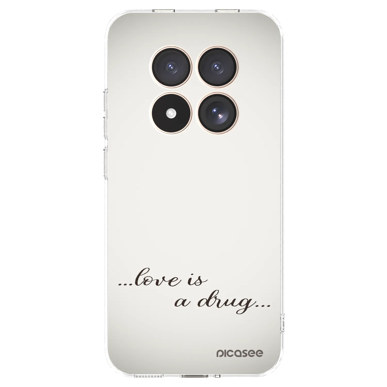 Picasee silikonový průhledný obal pro Xiaomi Redmi Note 15 Pro 4G - Love is a drug