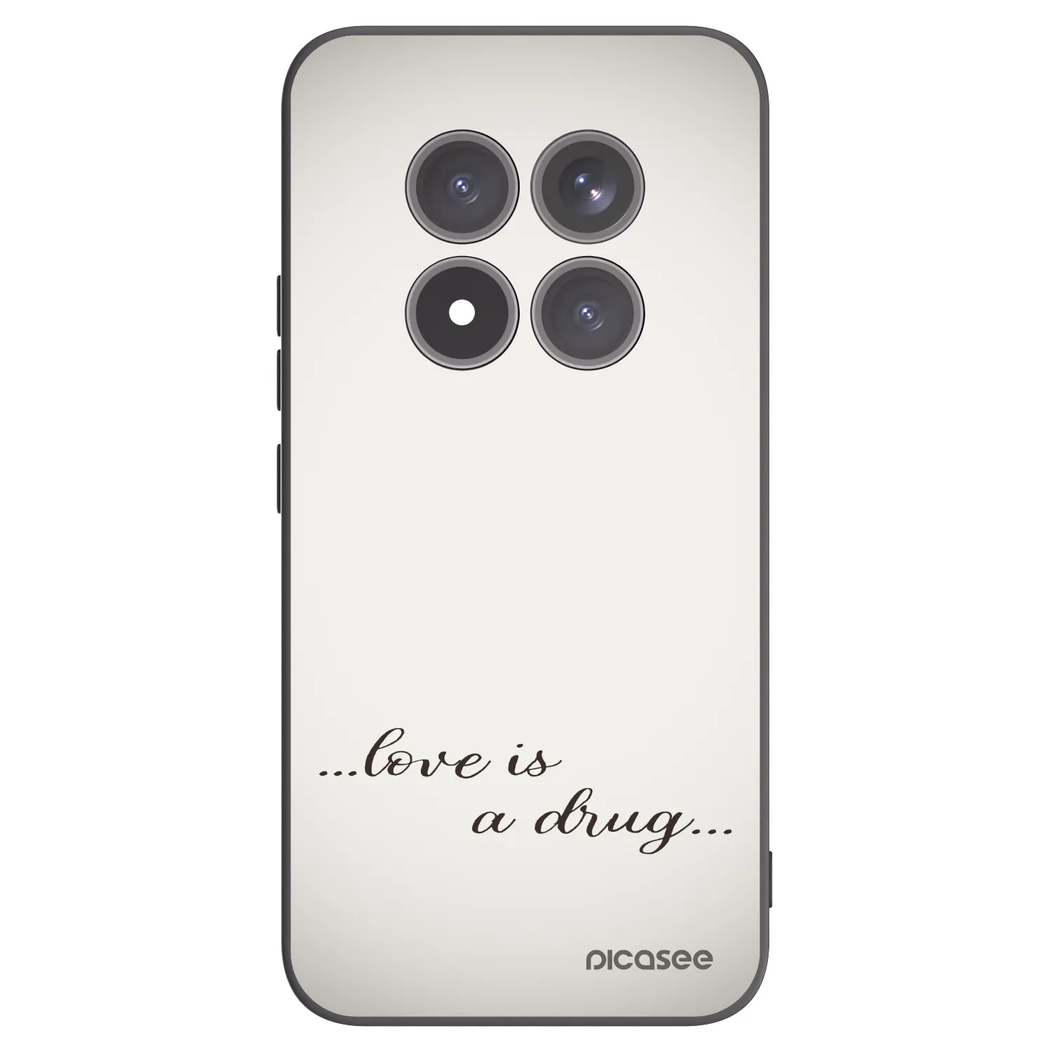 Picasee silikonový černý obal pro Xiaomi Redmi Note 15 Pro+ - Love is a drug