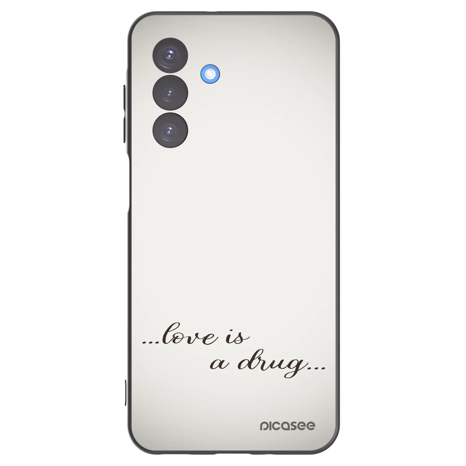 Picasee silikonový černý obal pro Samsung Galaxy A17 5G - Love is a drug