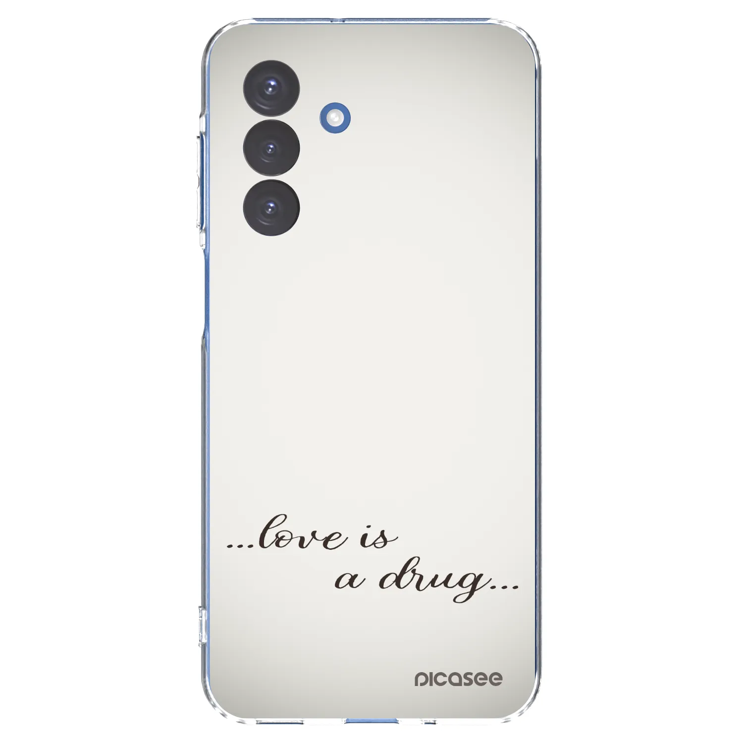 Picasee silikonový průhledný obal pro Samsung Galaxy A17 5G - Love is a drug