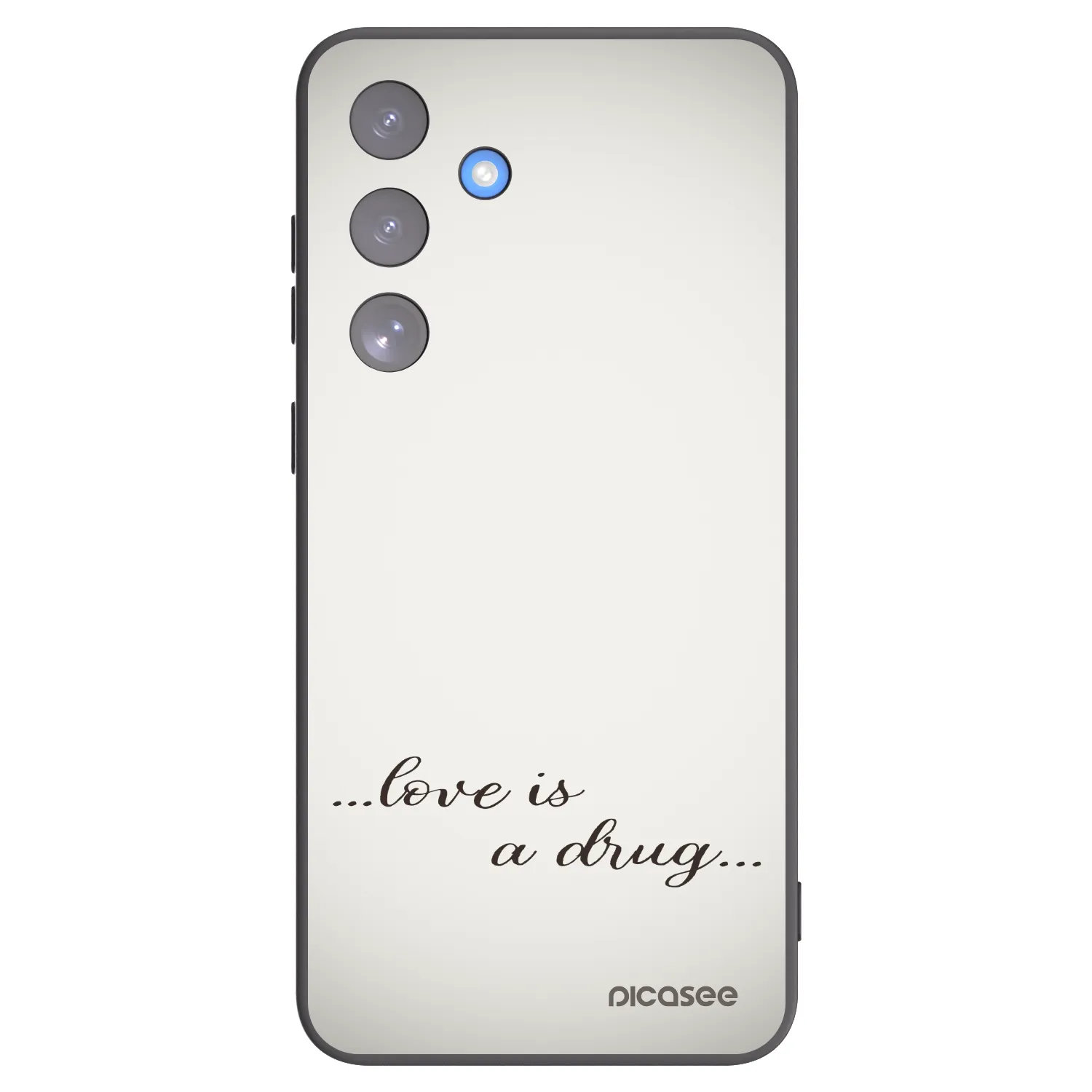 Picasee silikonový černý obal pro Samsung Galaxy S25 FE 5G - Love is a drug