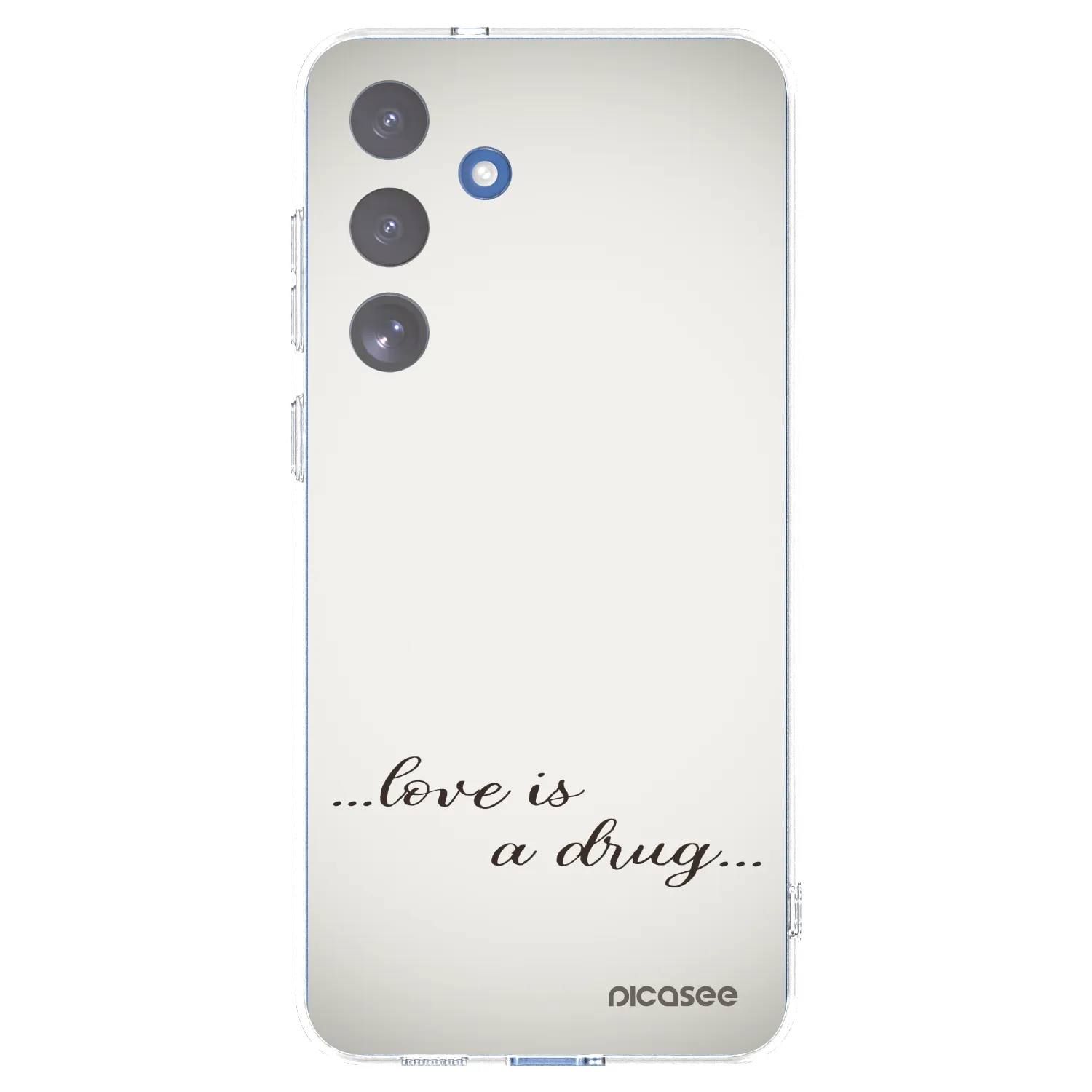 Picasee silikonový průhledný obal pro Samsung Galaxy S25 FE 5G - Love is a drug