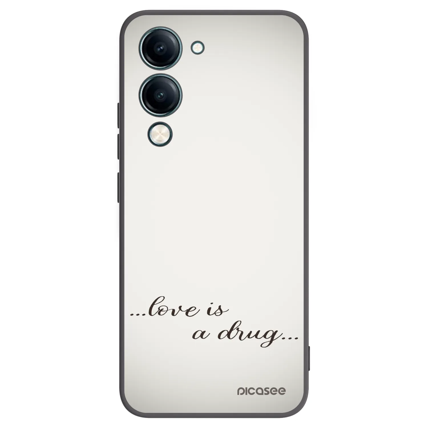 Picasee silikonový černý obal pro Vivo Y29s 5G - Love is a drug