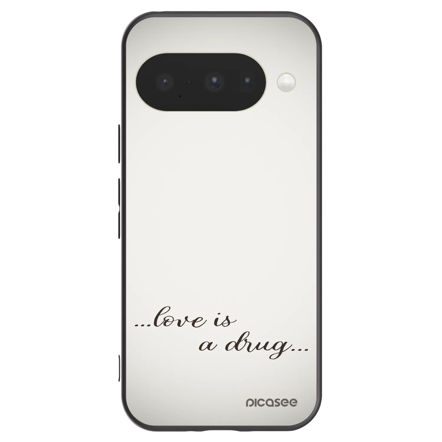 Picasee silikonový černý obal pro Google Pixel 10 - Love is a drug