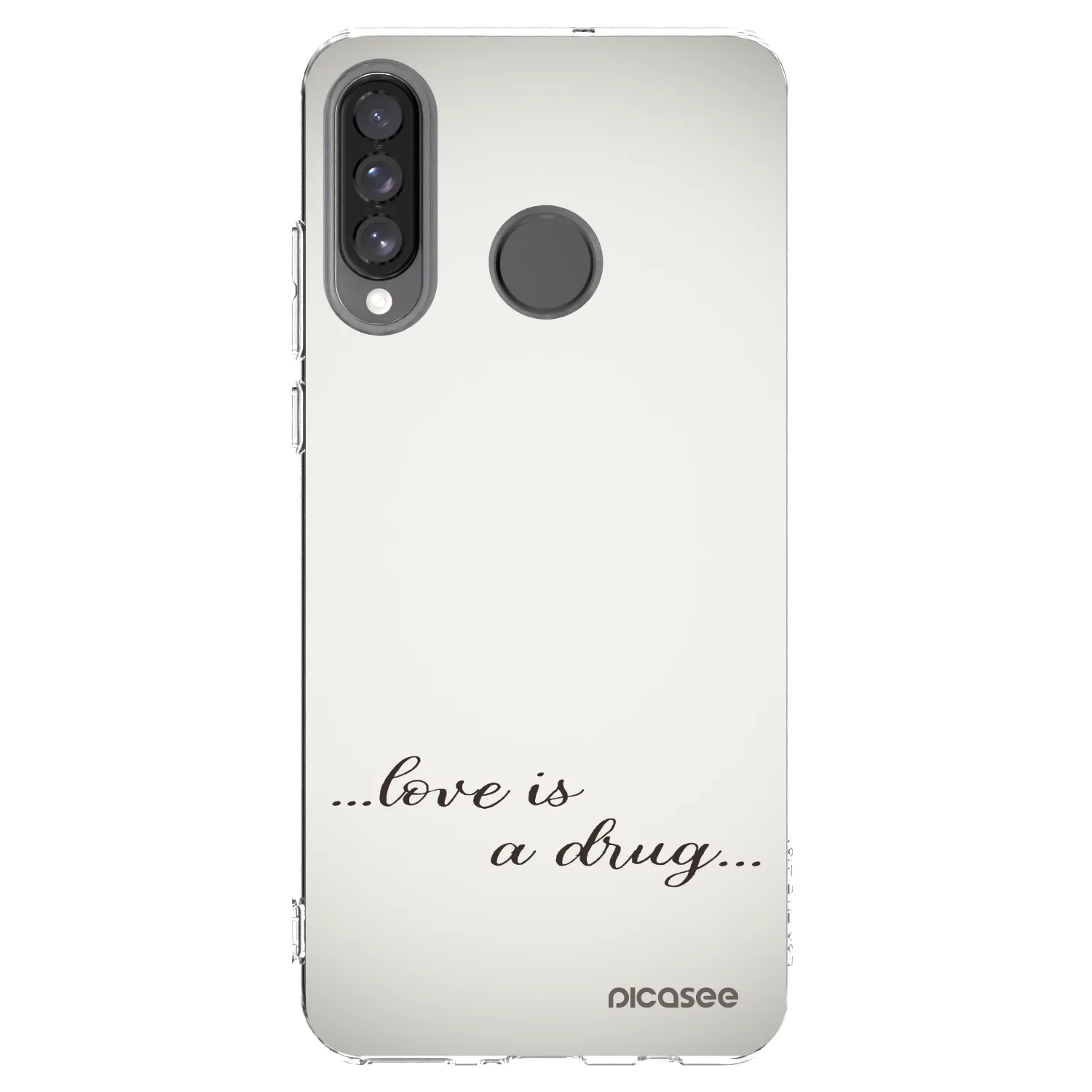Picasee silikonový průhledný obal pro Huawei P30 Lite - Love is a drug