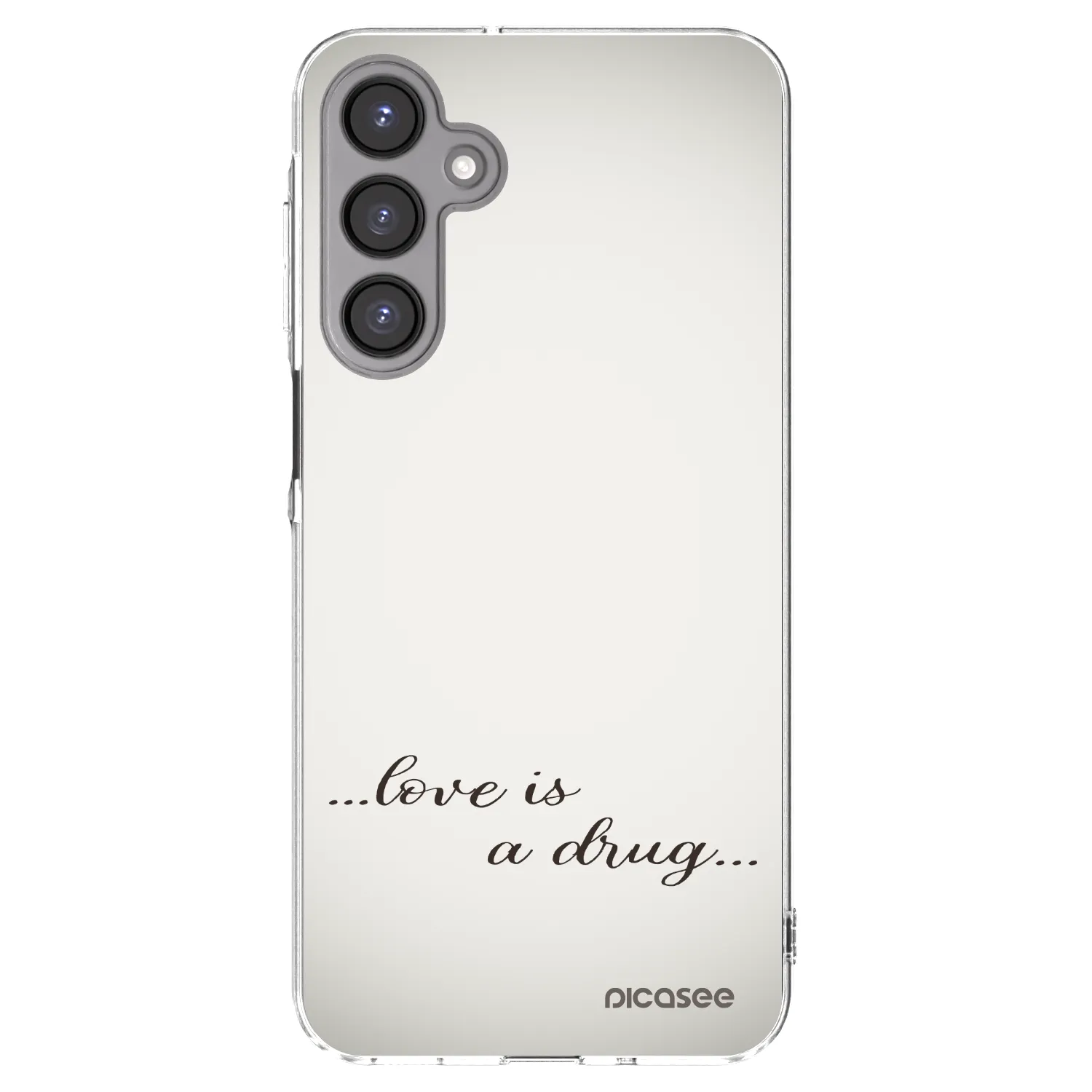 Picasee silikonový průhledný obal pro Samsung Galaxy A16 4G - Love is a drug