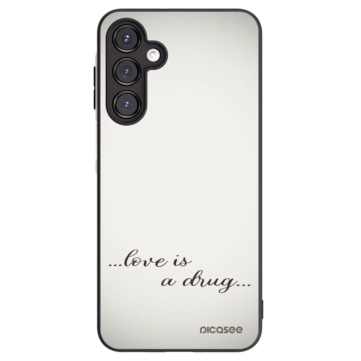 Picasee silikonový černý obal pro Samsung Galaxy A16 4G - Love is a drug