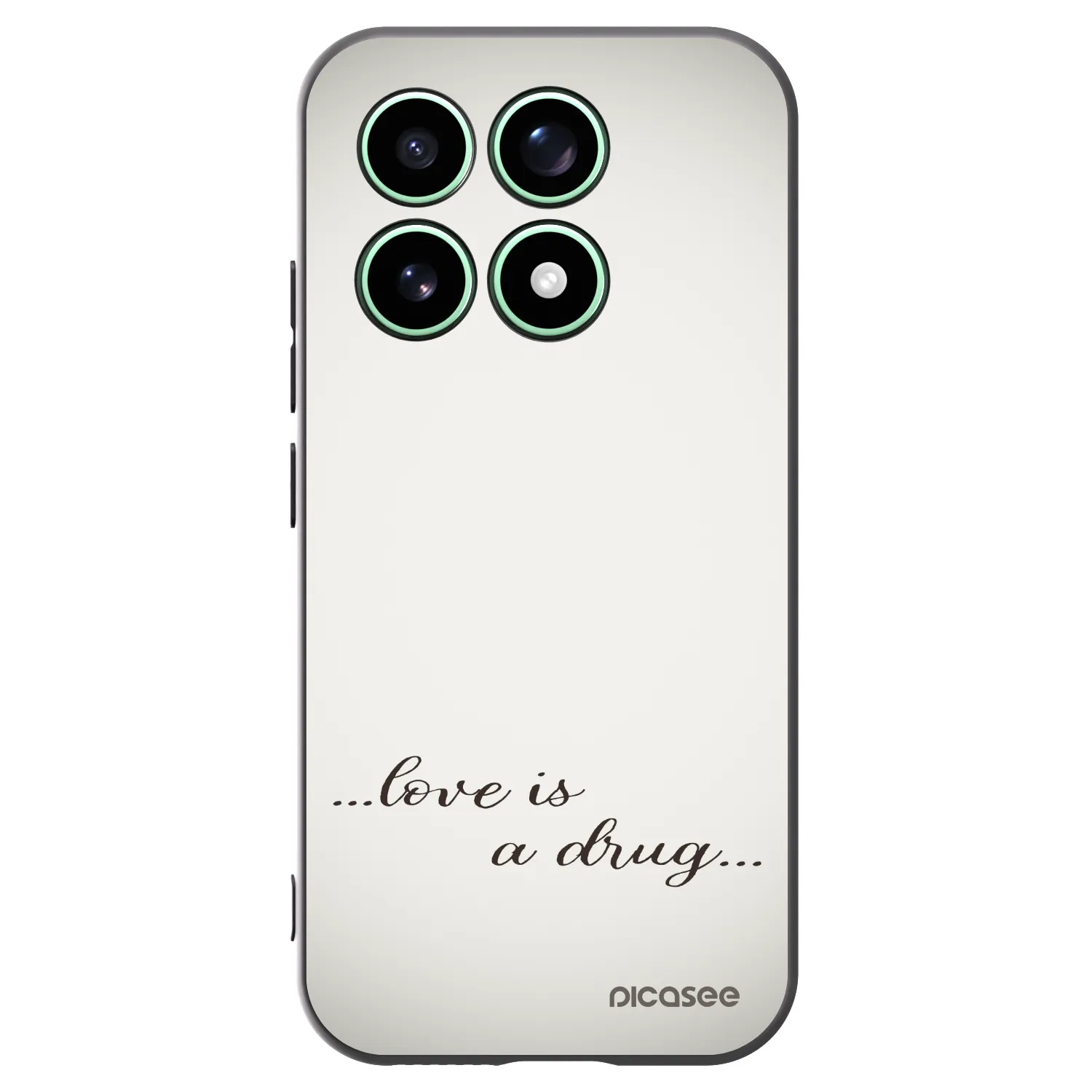 Picasee silikonový černý obal pro Xiaomi 17 - Love is a drug