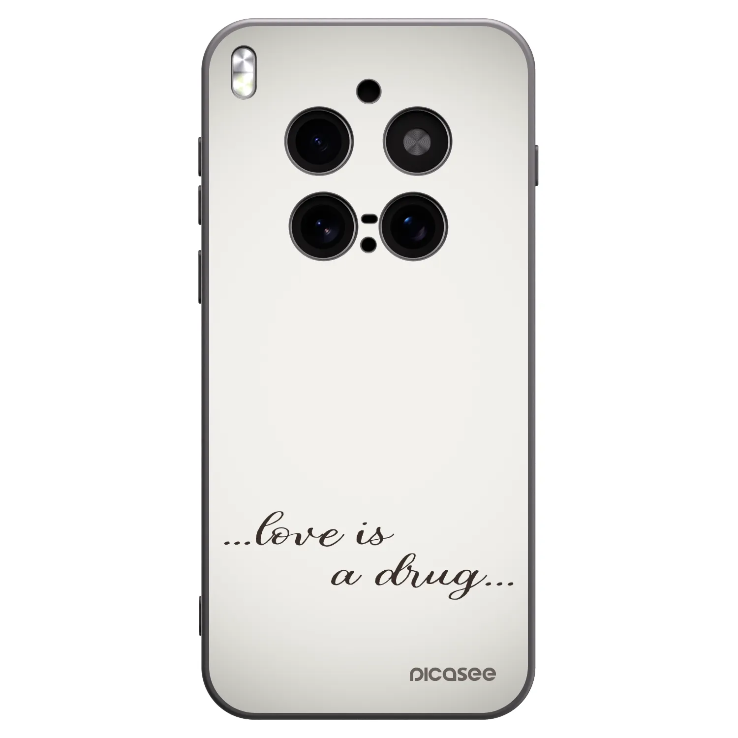 Picasee silikonový černý obal pro Vivo X300 Pro - Love is a drug