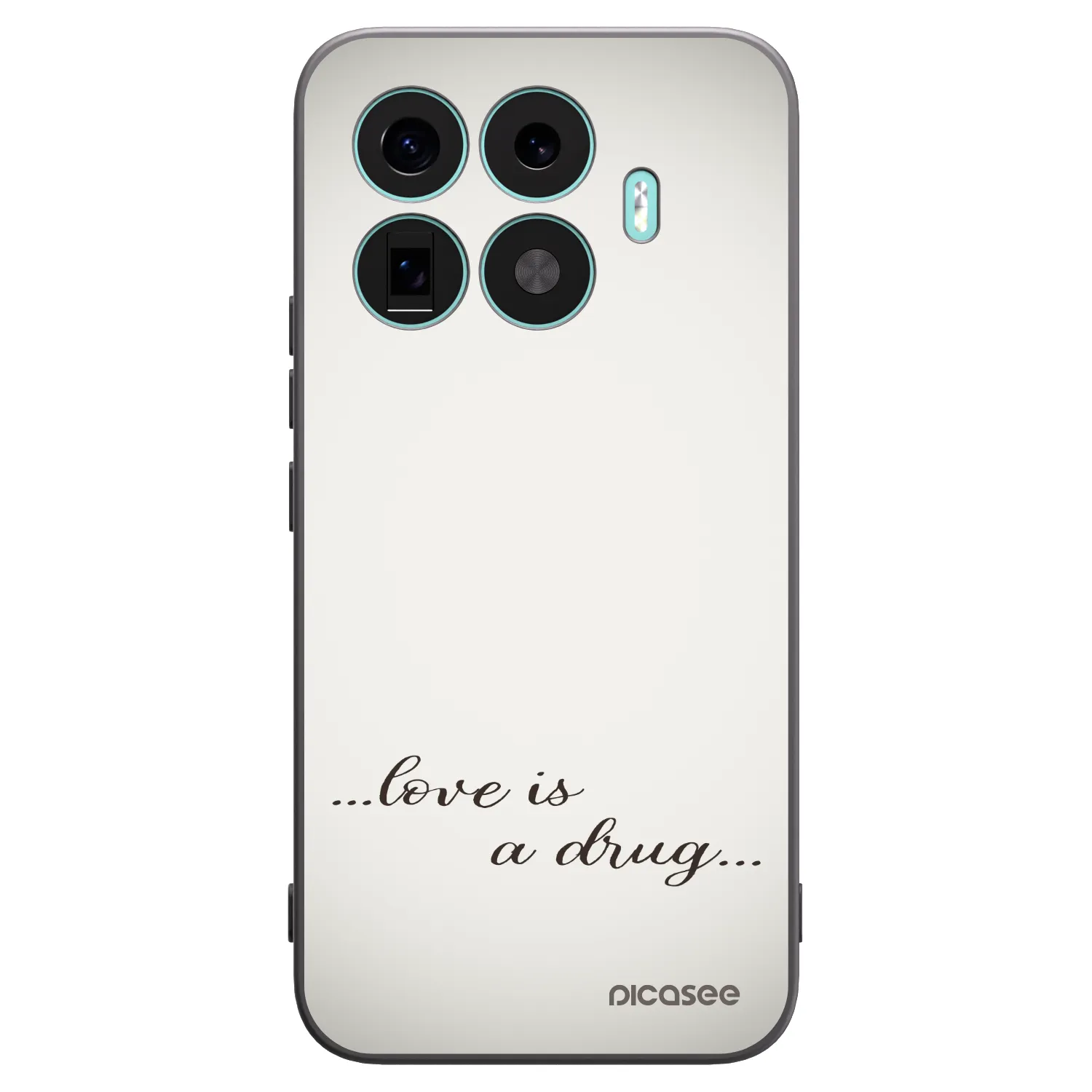 Picasee silikonový černý obal pro Xiaomi 17T Pro - Love is a drug