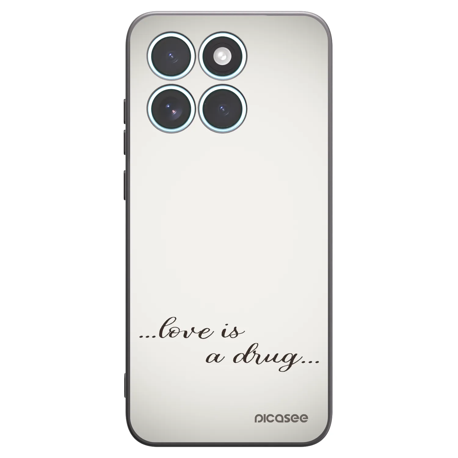 Picasee silikonový černý obal pro Motorola Edge 70 Fusion - Love is a drug