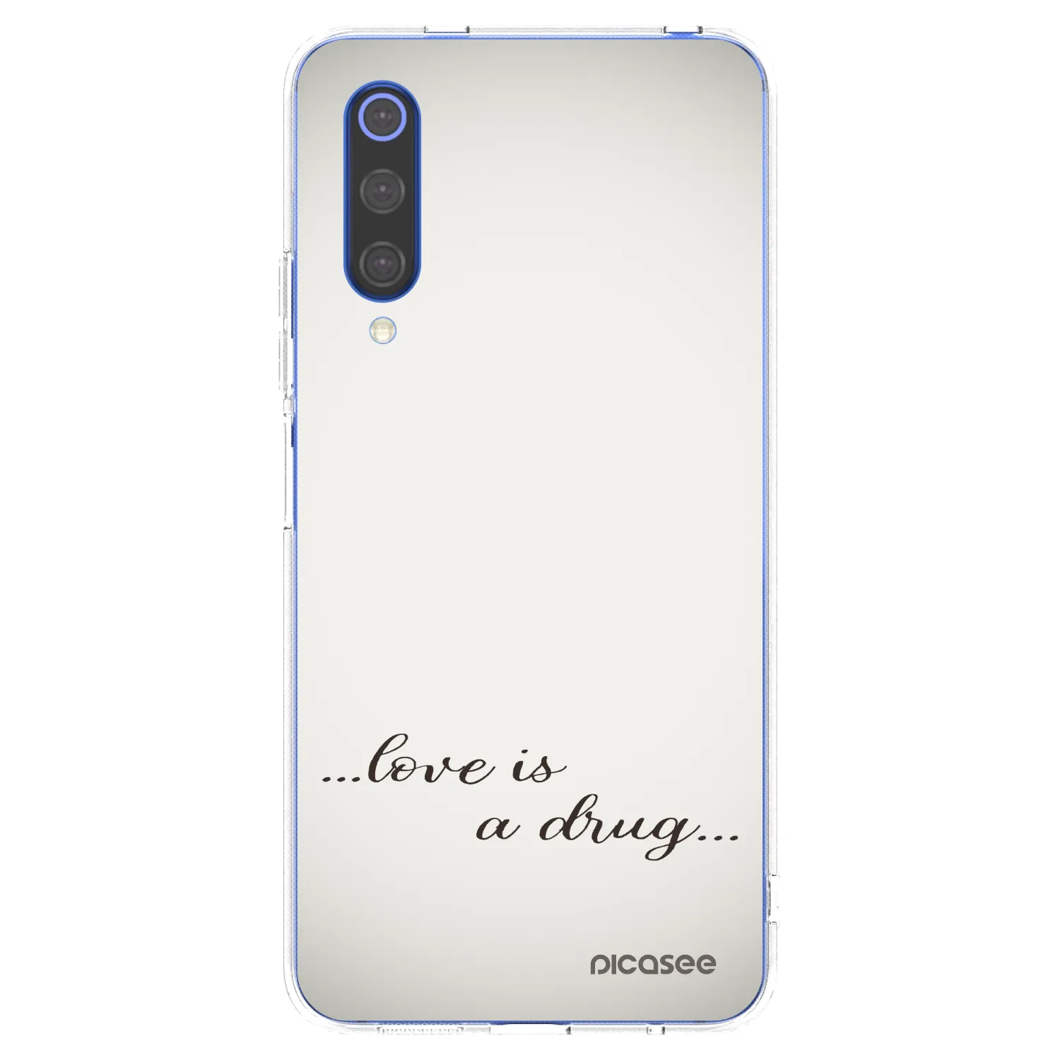 Picasee silikonový průhledný obal pro Xiaomi Mi 9 SE - Love is a drug