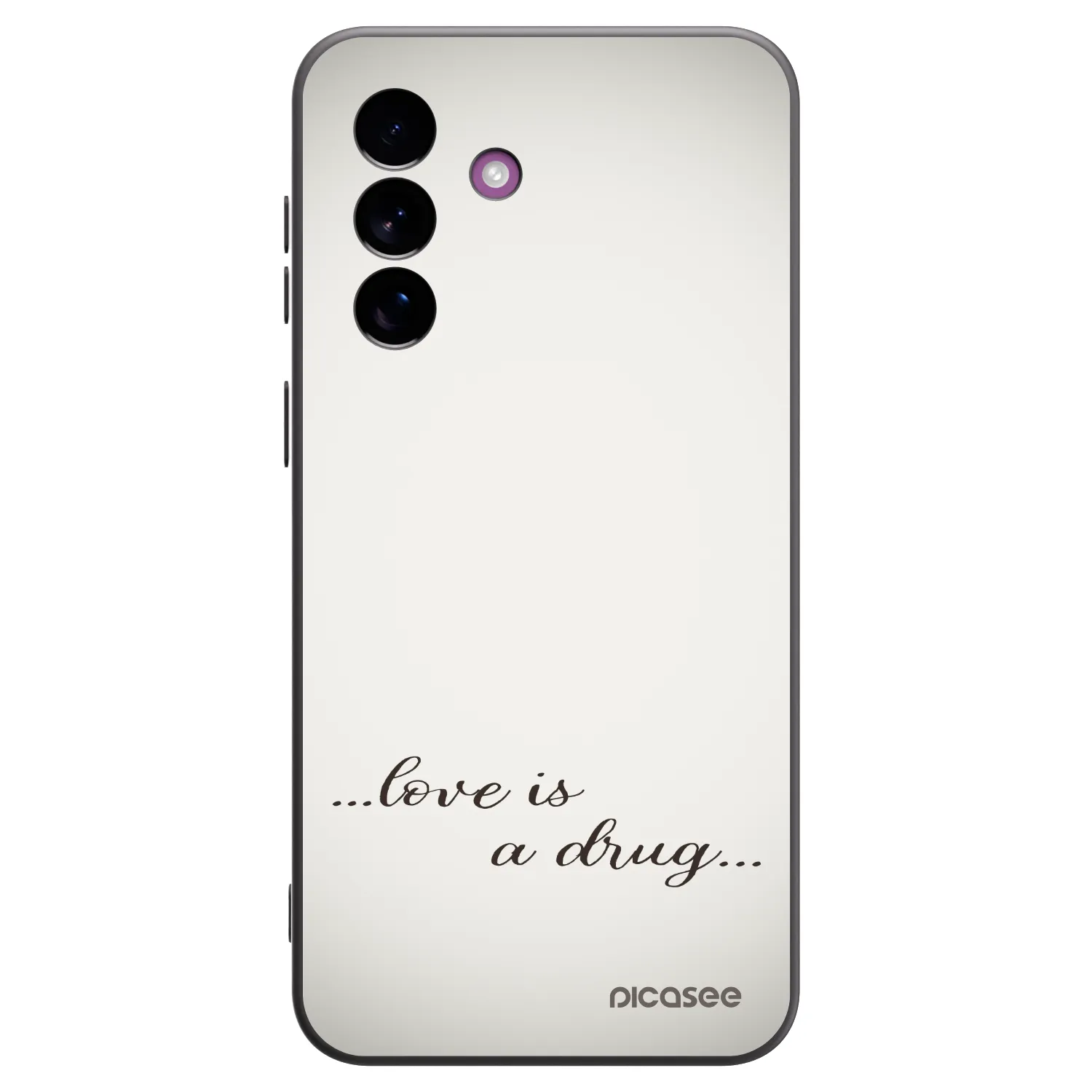 Picasee silikonový černý obal pro Samsung Galaxy A37 - Love is a drug