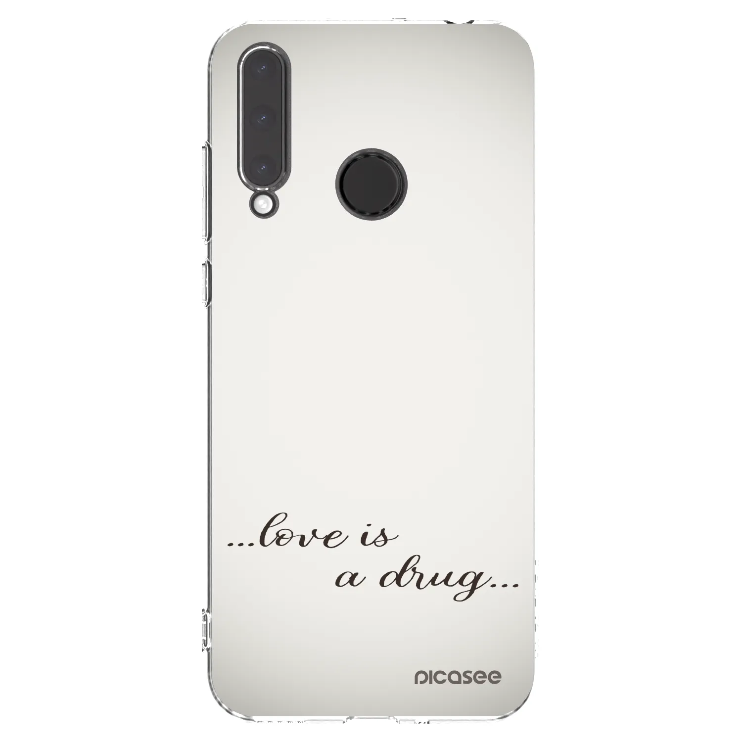 Picasee silikonový průhledný obal pro Honor 20 Lite - Love is a drug