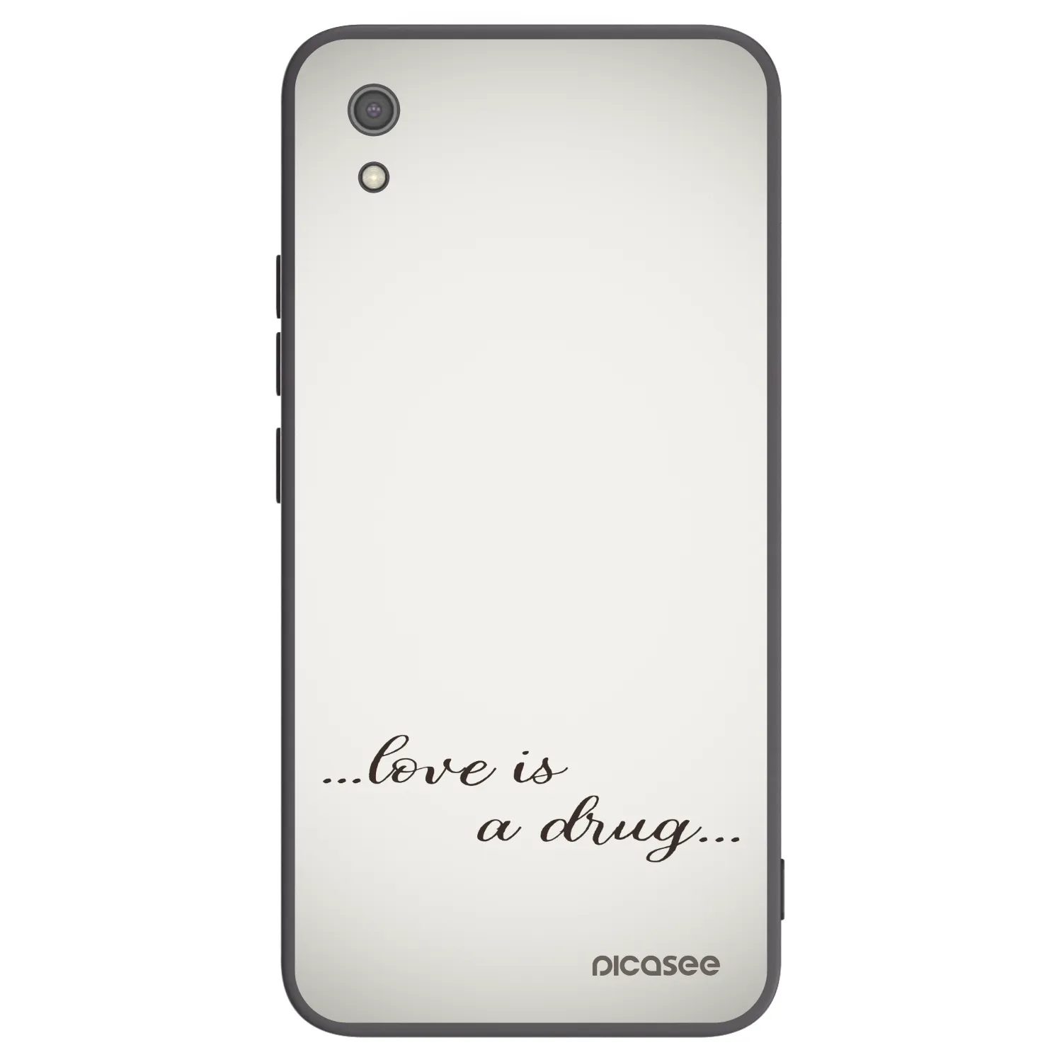 Picasee silikonový černý obal pro Xiaomi Redmi 7A - Love is a drug