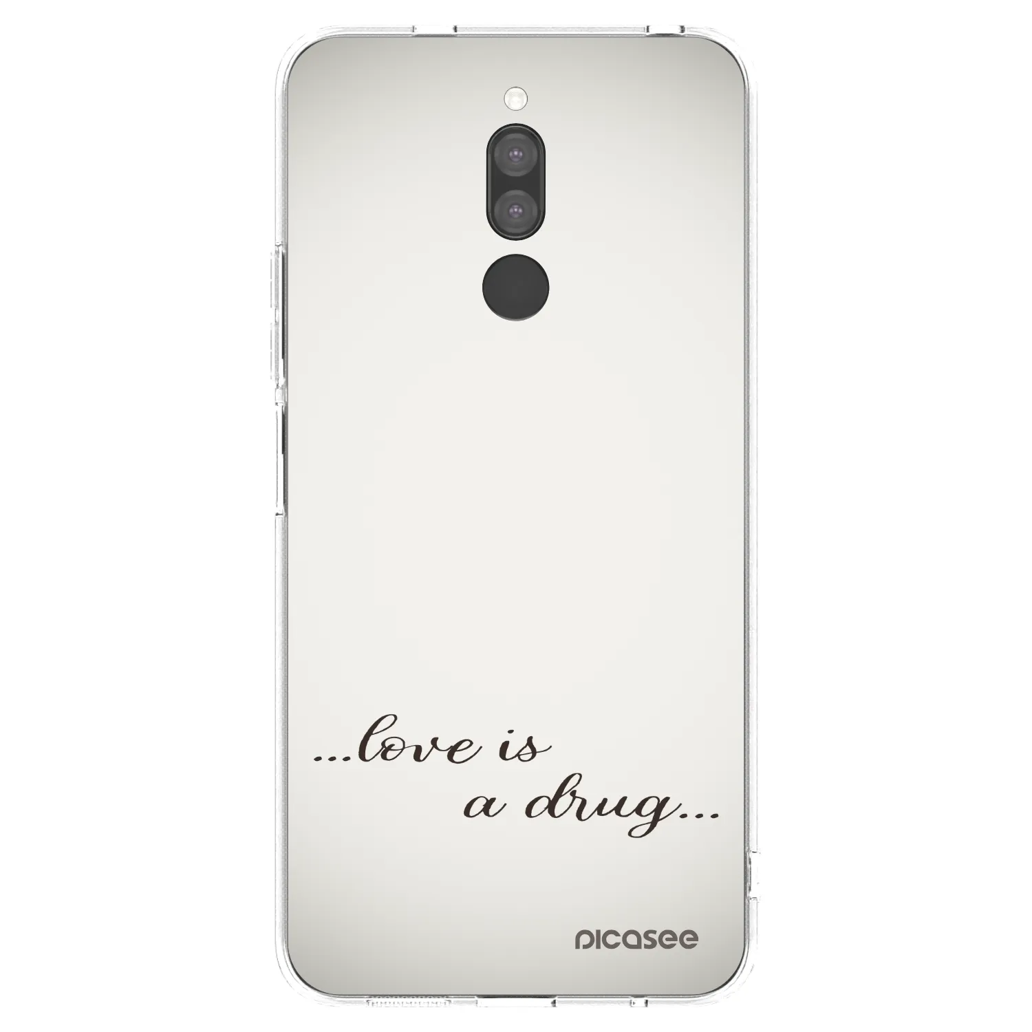 Picasee silikonový průhledný obal pro Xiaomi Redmi 8 - Love is a drug
