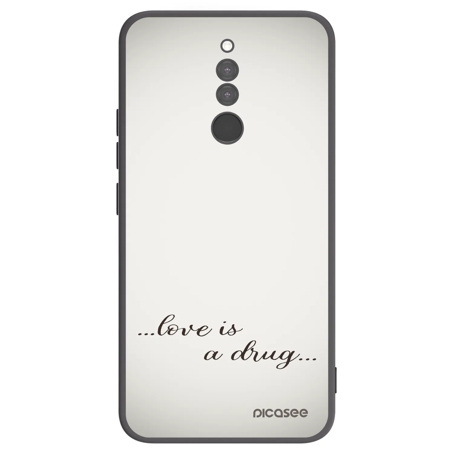 Picasee silikonový černý obal pro Xiaomi Redmi 8 - Love is a drug