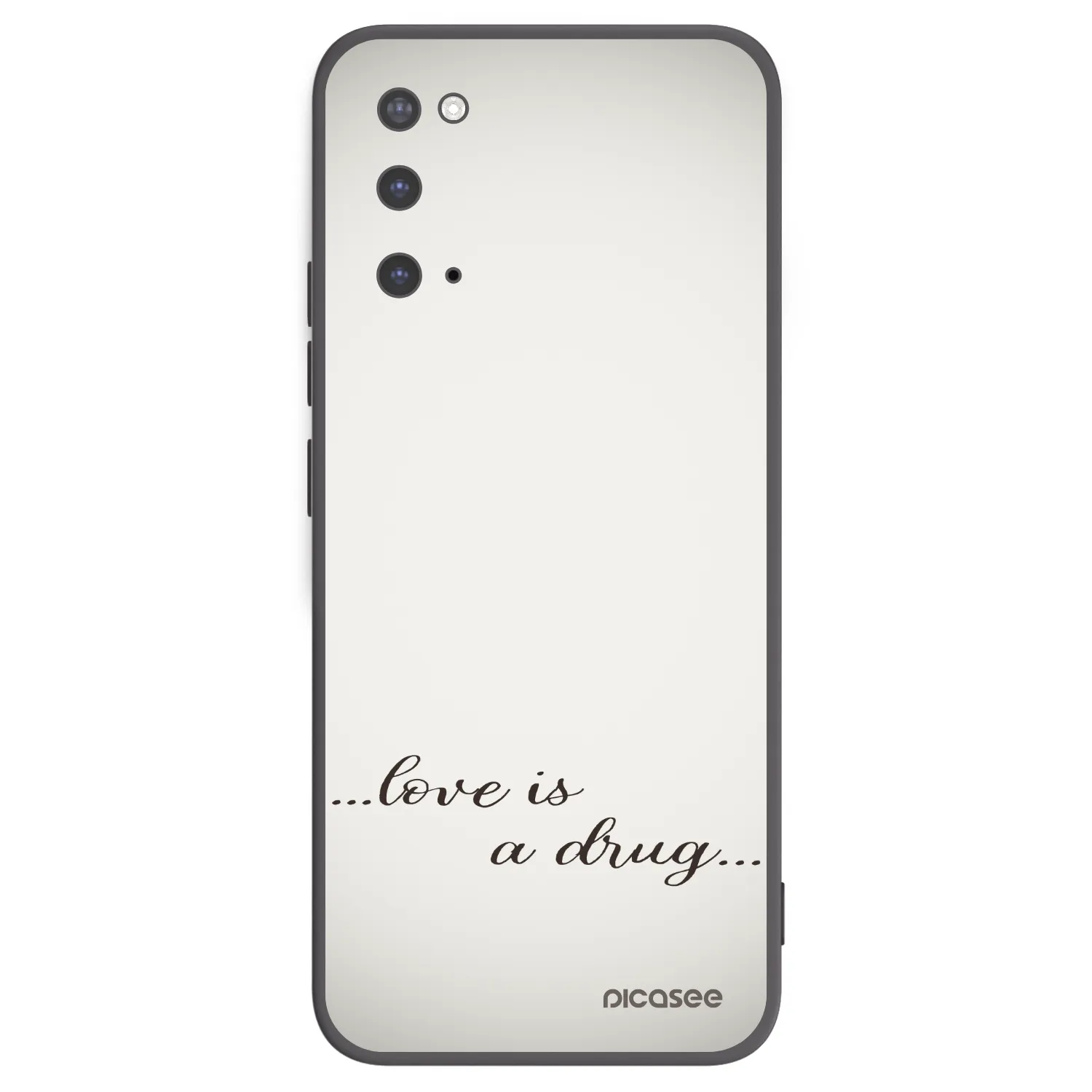 Picasee silikonový černý obal pro Samsung Galaxy S20 G980F - Love is a drug