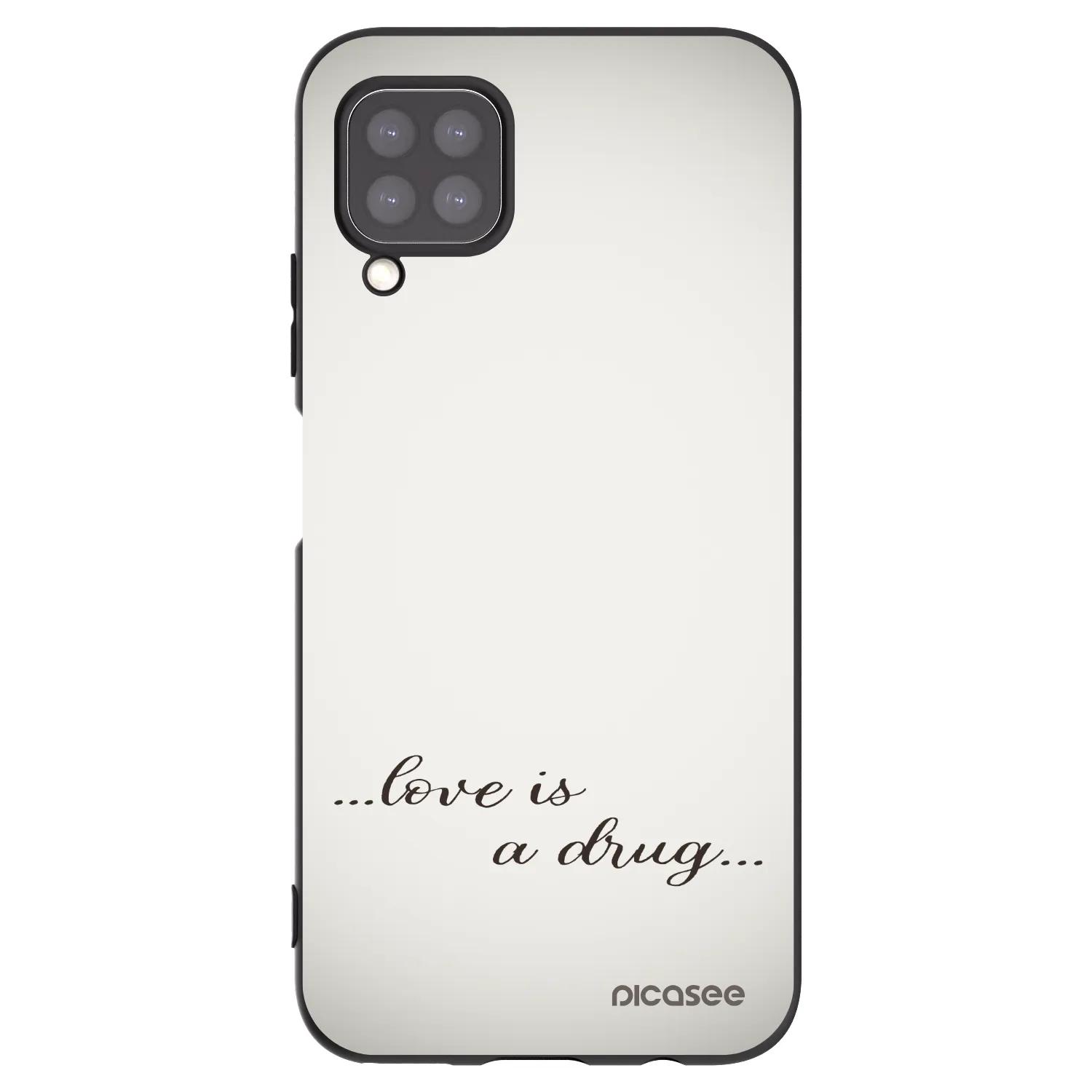 Picasee silikonový černý obal pro Huawei P40 Lite - Love is a drug