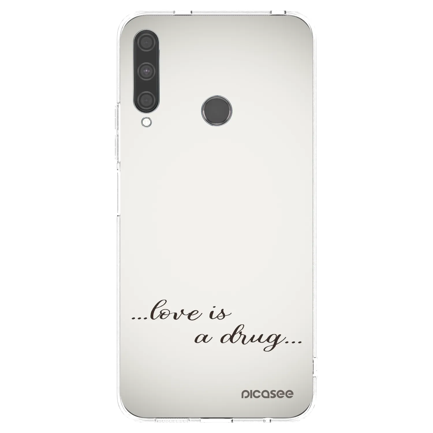 Picasee silikonový průhledný obal pro Huawei P40 Lite E - Love is a drug