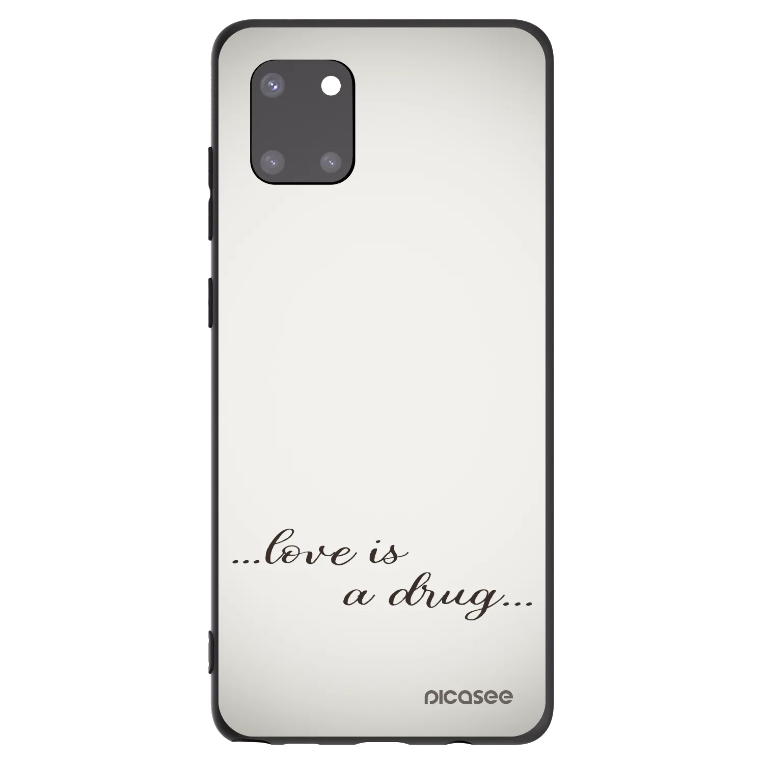 Picasee silikonový černý obal pro Samsung Galaxy Note 10 Lite N770F - Love is a drug