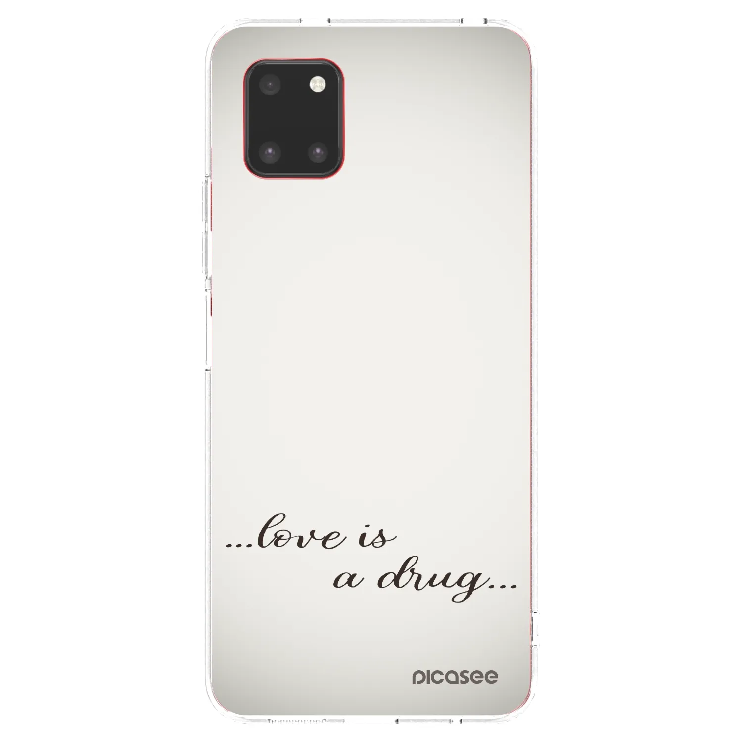 Picasee silikonový průhledný obal pro Samsung Galaxy Note 10 Lite N770F - Love is a drug