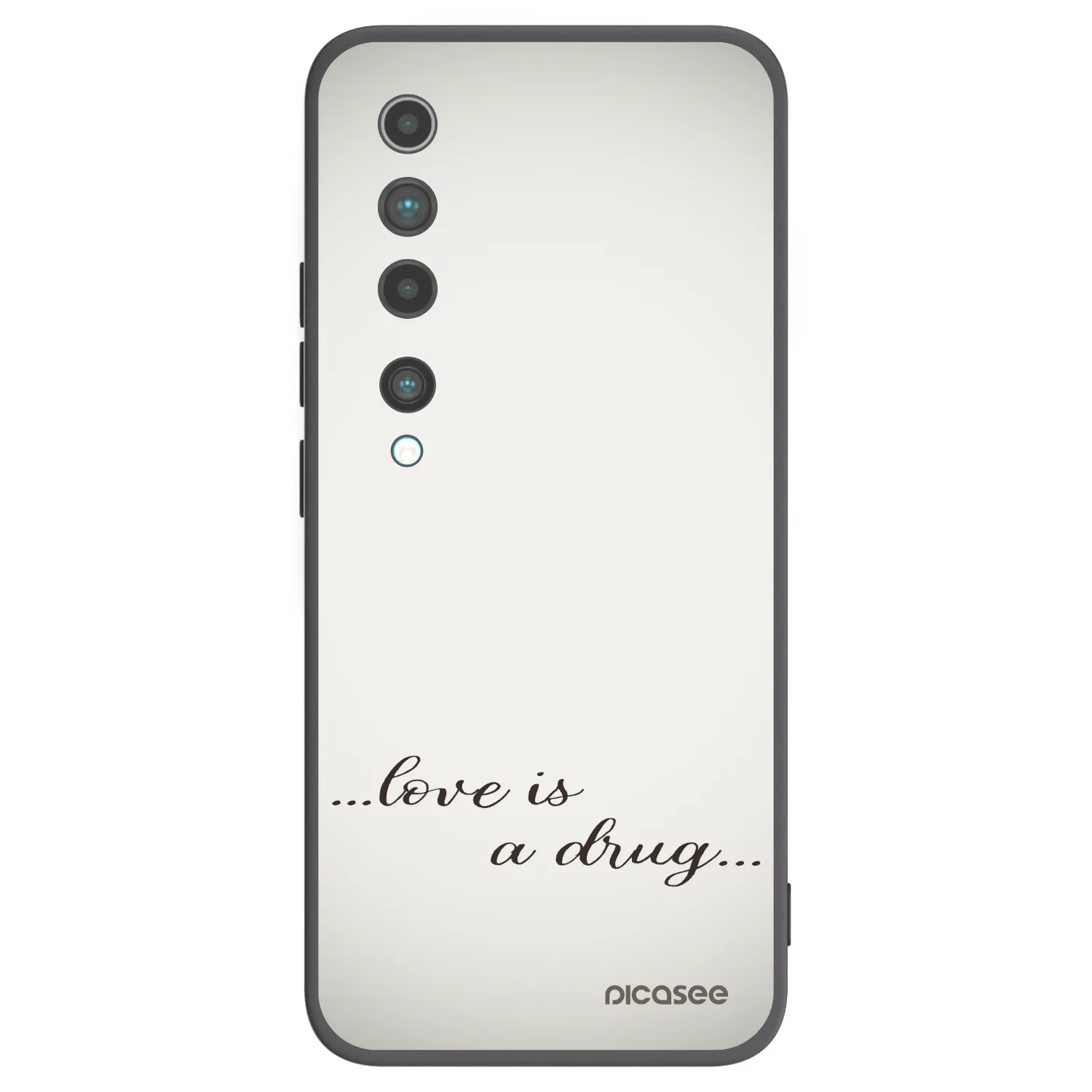 Picasee silikonový černý obal pro Xiaomi Mi 10 - Love is a drug
