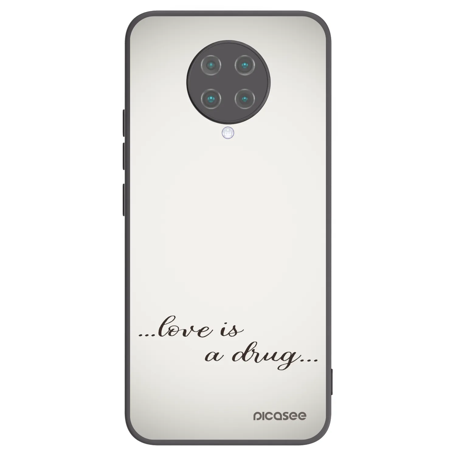 Picasee silikonový černý obal pro Xiaomi Poco F2 Pro - Love is a drug