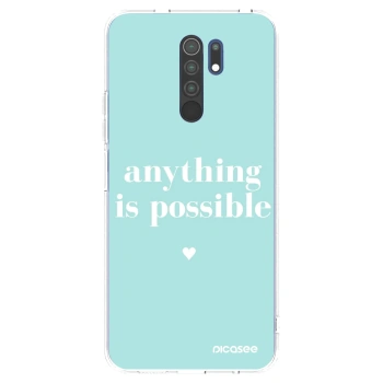 Picasee silikonový průhledný obal pro Xiaomi Redmi 9 - Anything is possible