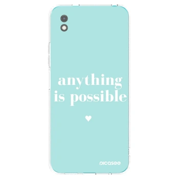 Picasee silikonový černý obal pro Xiaomi Redmi 9A - Anything is possible