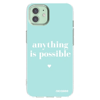 Picasee silikonový průhledný obal pro Apple iPhone 12 Pro - Anything is possible