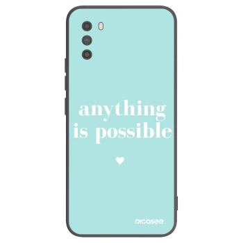 Picasee silikonový černý obal pro Xiaomi Poco M3 - Anything is possible