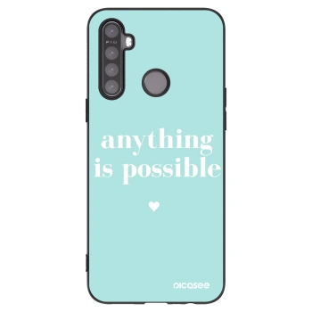 Picasee silikonový černý obal pro Realme 6i - Anything is possible