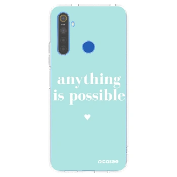 Picasee silikonový průhledný obal pro Realme 5 - Anything is possible