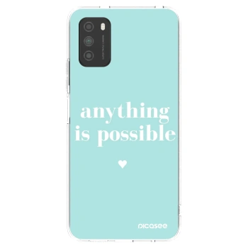 Picasee silikonový průhledný obal pro Xiaomi Poco M3 - Anything is possible