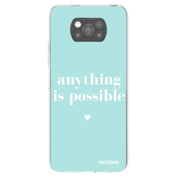 Picasee silikonový černý obal pro Xiaomi Poco X3 Pro - Anything is possible