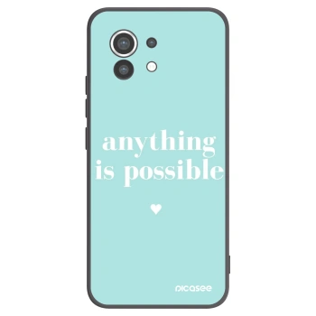 Picasee silikonový černý obal pro Xiaomi Mi 11 - Anything is possible