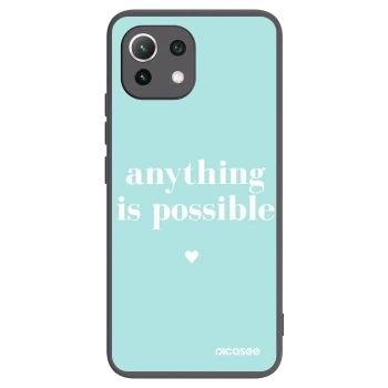 Picasee silikonový černý obal pro Xiaomi Mi 11 Lite - Anything is possible