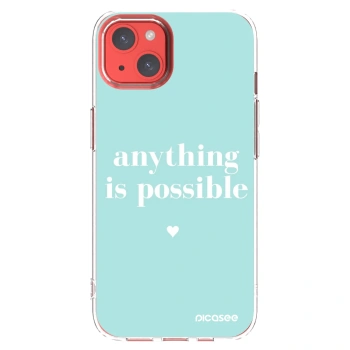 Picasee silikonový průhledný obal pro Apple iPhone 13 - Anything is possible