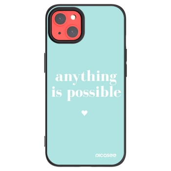 Picasee silikonový černý obal pro Apple iPhone 13 - Anything is possible