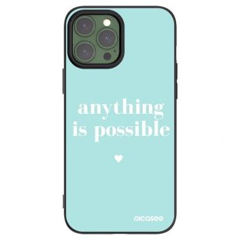 Picasee silikonový černý obal pro Apple iPhone 13 Pro Max - Anything is possible