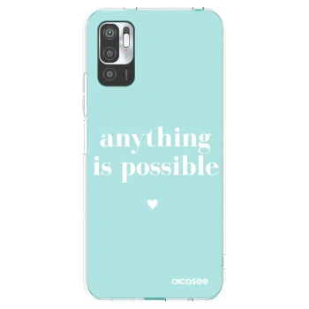 Picasee silikonový průhledný obal pro Xiaomi Redmi Note 10 5G - Anything is possible