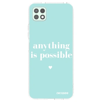 Picasee silikonový průhledný obal pro Samsung Galaxy A22 A226B 5G - Anything is possible