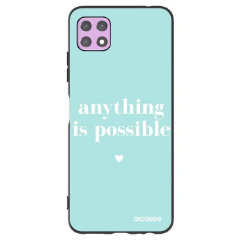 Picasee silikonový černý obal pro Samsung Galaxy A22 A226B 5G - Anything is possible