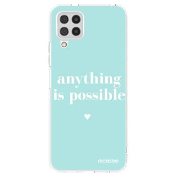 Picasee silikonový průhledný obal pro Samsung Galaxy A22 A225F 4G - Anything is possible
