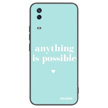 Picasee silikonový černý obal pro Vivo Y11s - Anything is possible