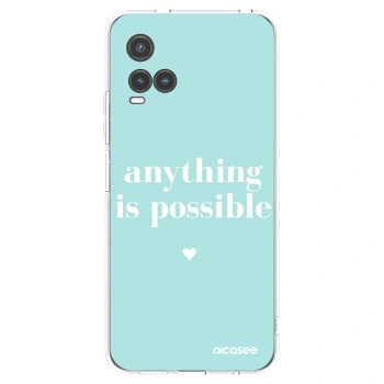 Picasee silikonový průhledný obal pro Vivo Y33s - Anything is possible