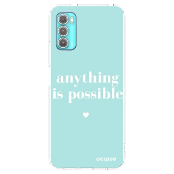 Picasee silikonový průhledný obal pro Motorola Moto G60 - Anything is possible