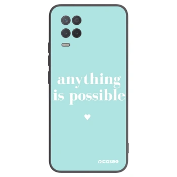 Picasee silikonový černý obal pro Realme 8 5G - Anything is possible